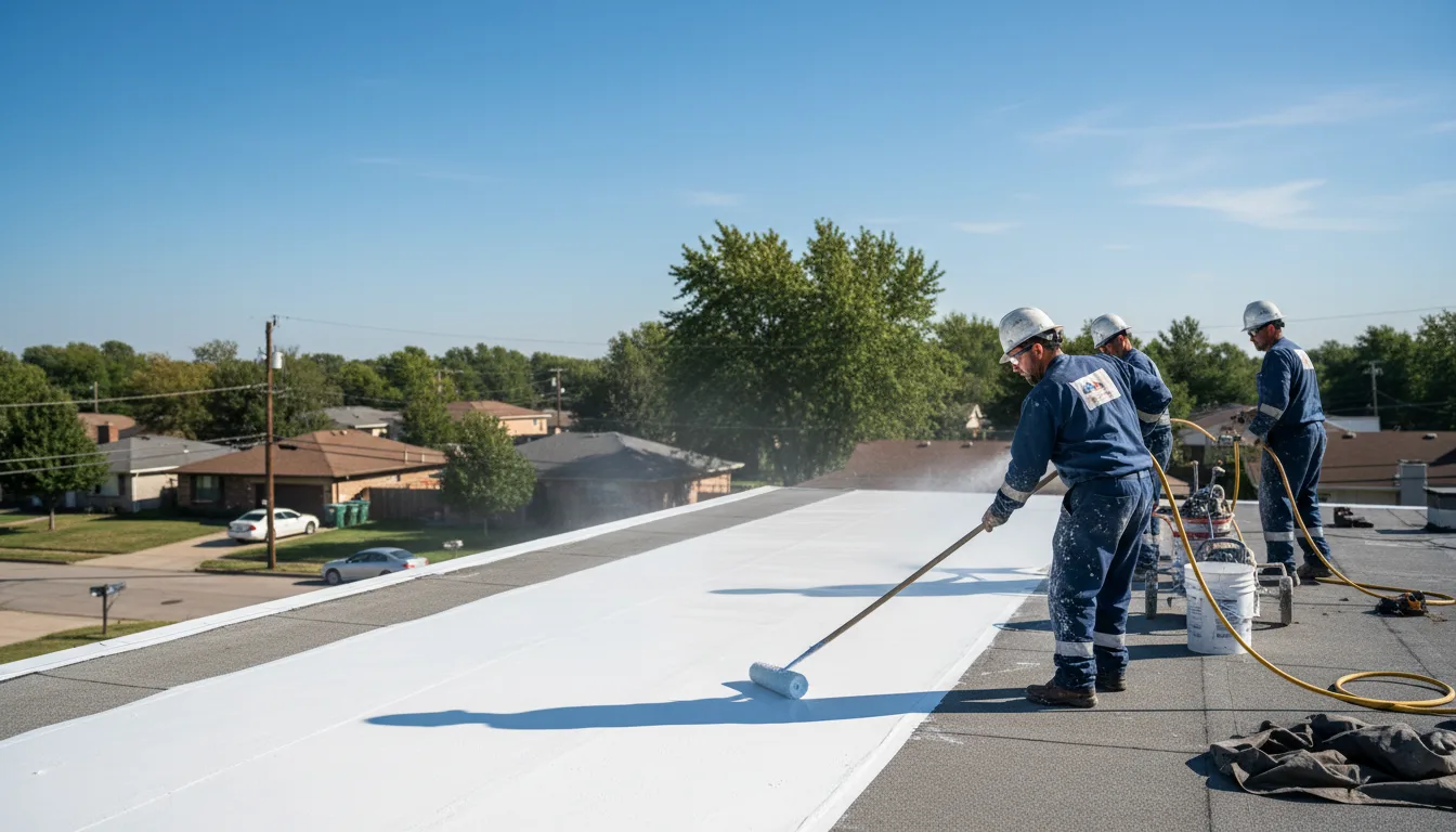 Commercial roof coating in Woodland, NC near me